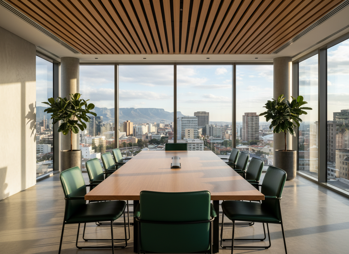 Murrey Consulting boardroom overlooking the city